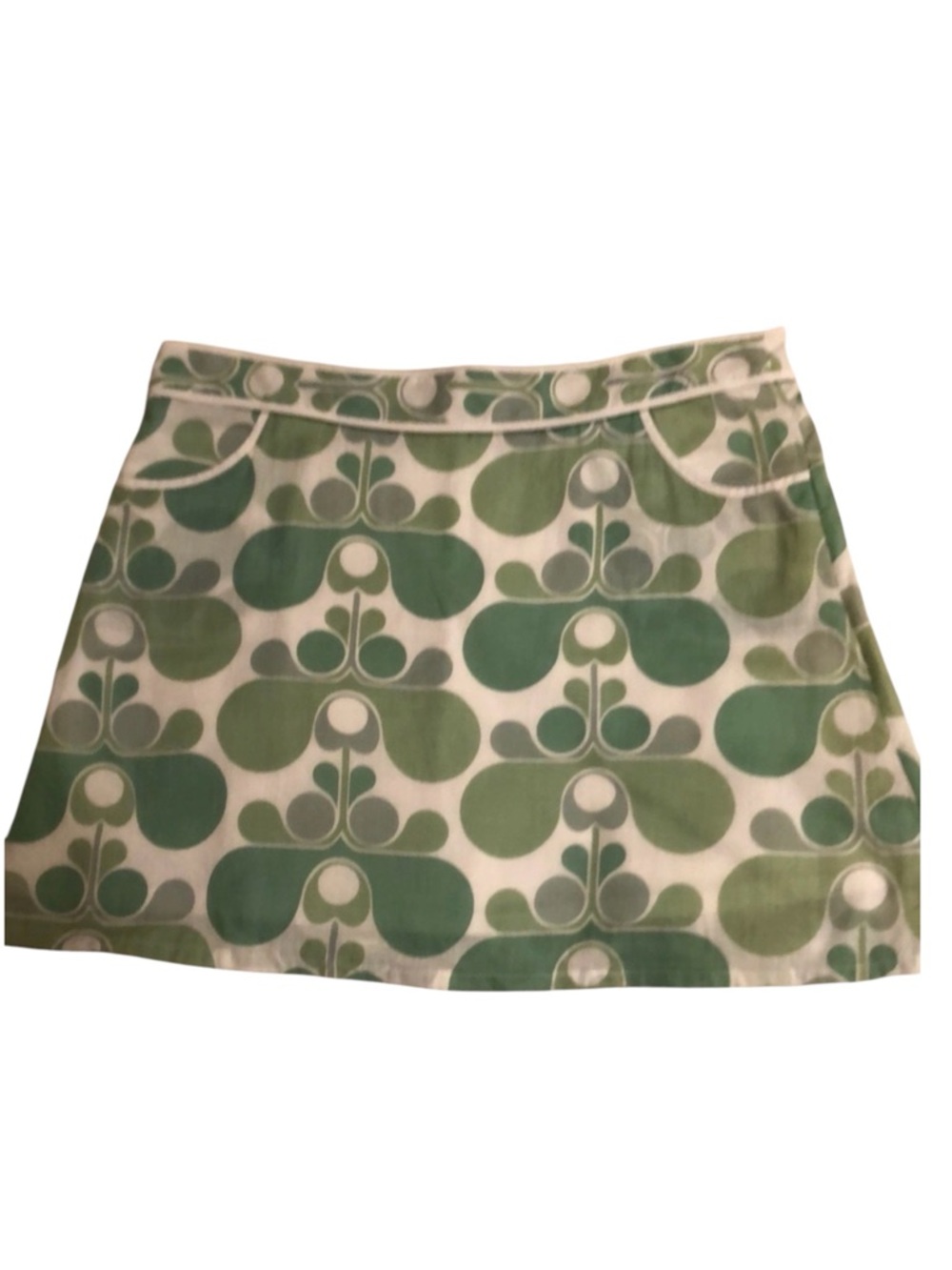 Mod Print Mini Skirt